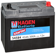 Аккумулятор HAGEN BATTERIE 45Ач 300А обратная/п.